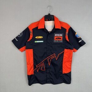 KTM Racing Team Shirt Mens Medium Black Corsa Shirt Motocross Racing Hot Shoppe